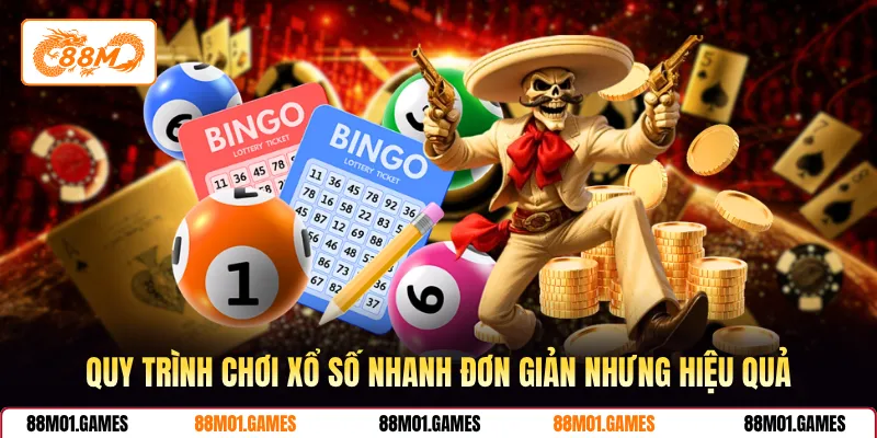 Quy trình chơi xổ số nhanh đơn giản nhưng hiệu quả